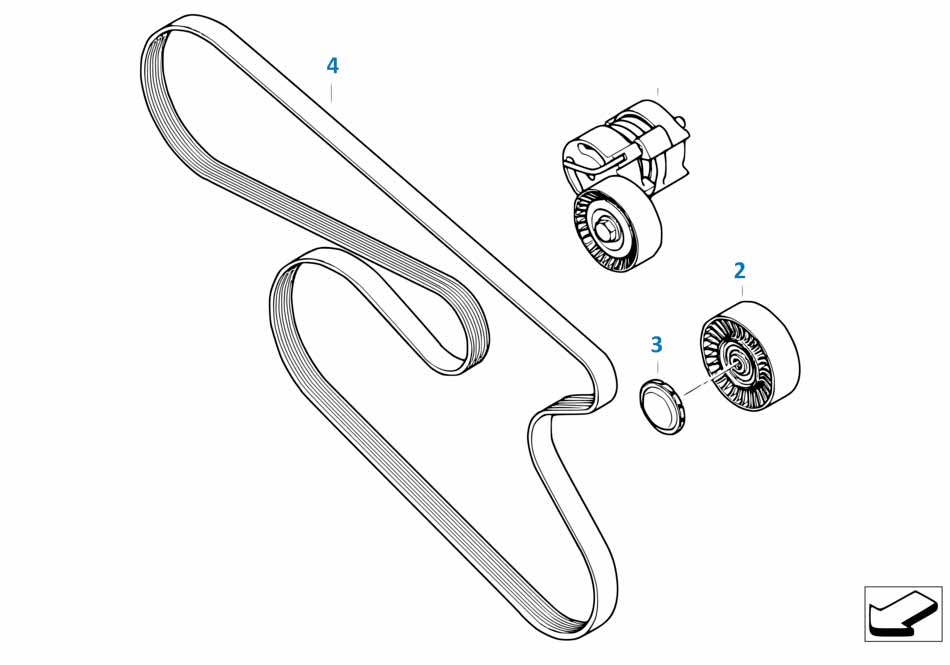 Схема приводного ремня bmw n55